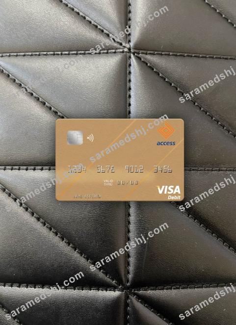 Gambia Access Bank visa debit card photolook front
